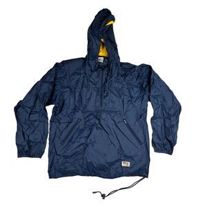 Vtg Authentic County Seat Jeanswear Hooded Windbreaker Jacket‎ USA 80’s 90’s Med